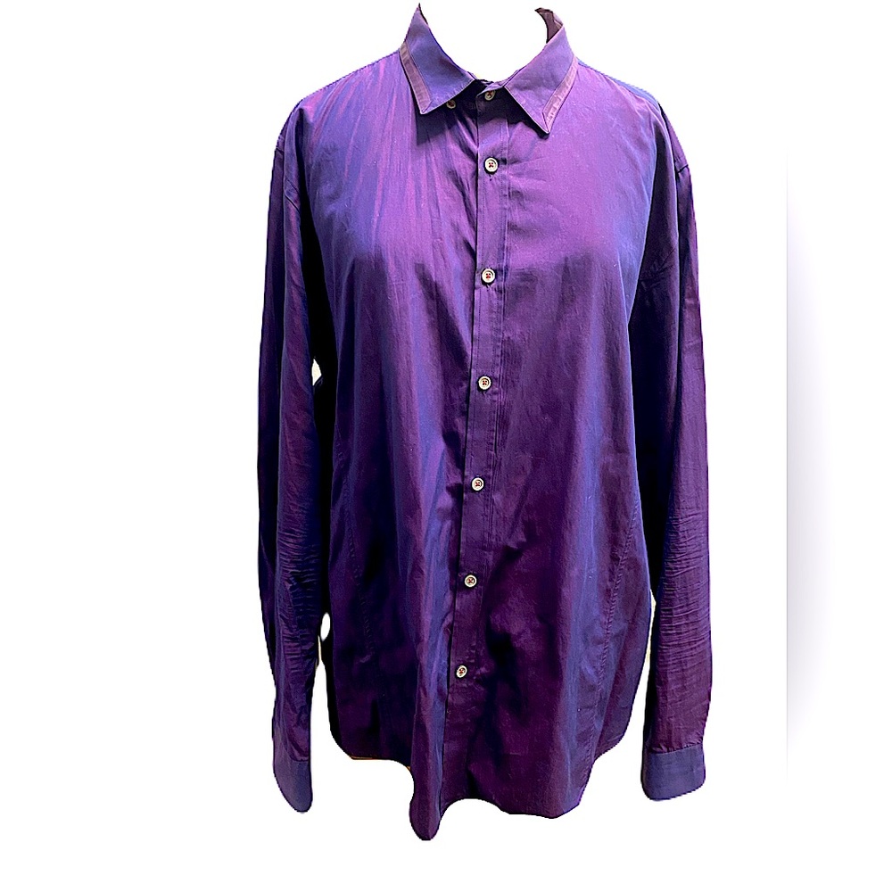 TED BAKER coated button down shirt